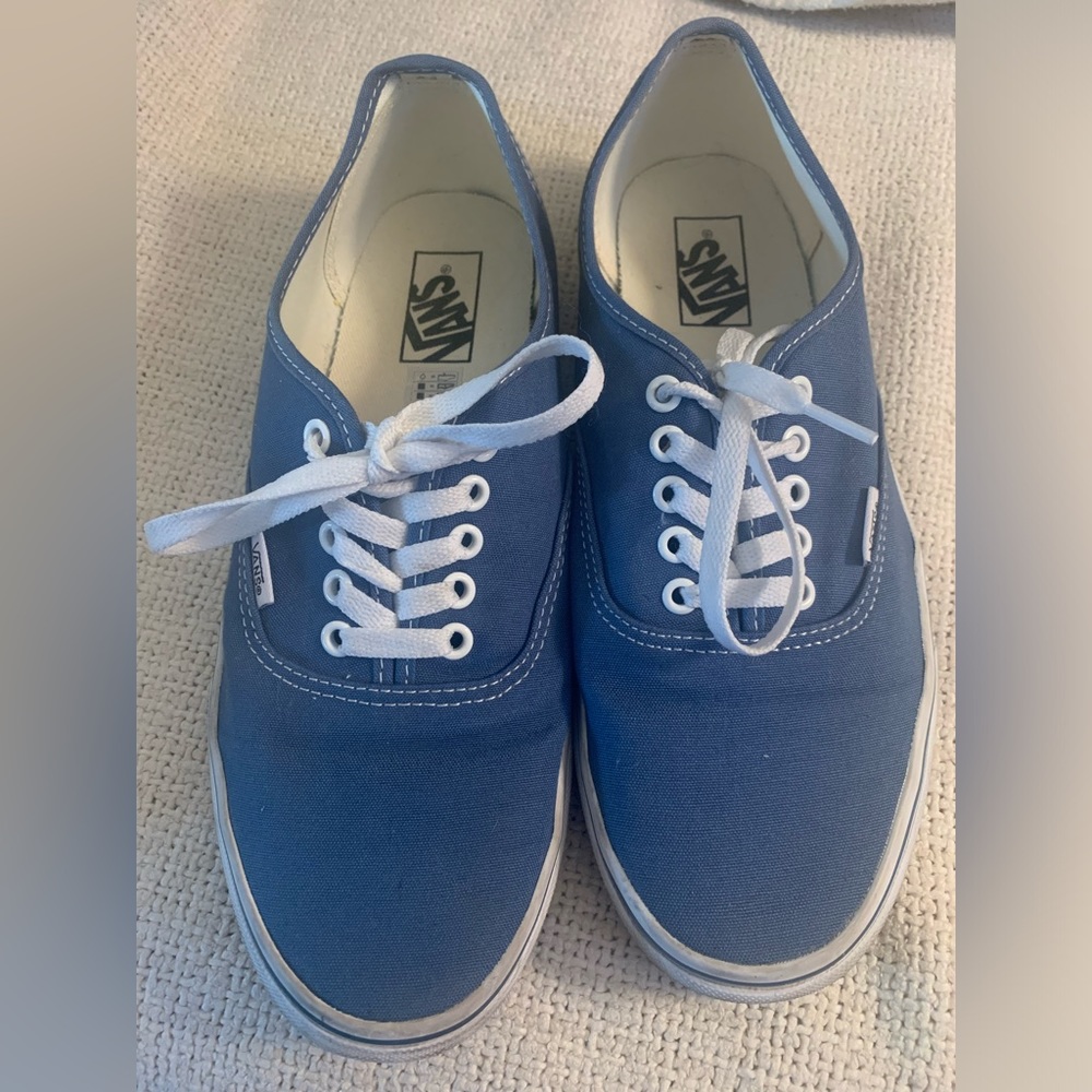 Vans Authentic Classic Sneakers Unisex Canvas Shoes-blue- navy Men’s Size 10